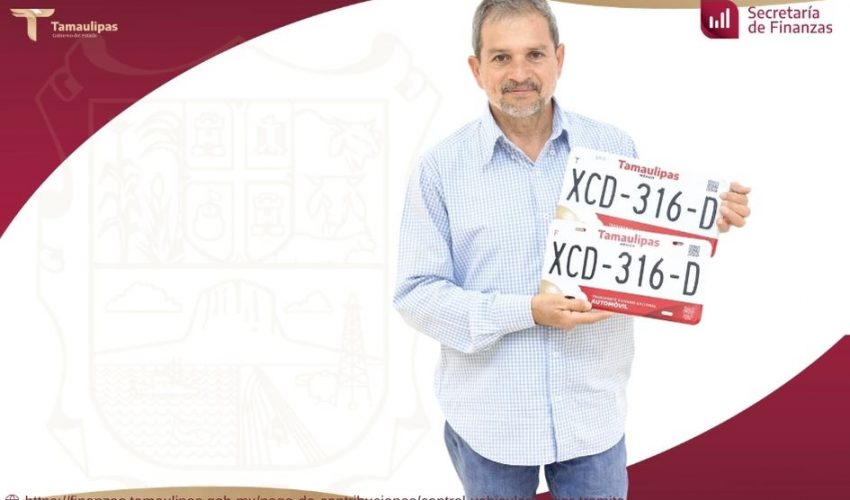 Invita Gobierno de Tamaulipas a aprovechar el 50 % de descuento en recargos y a regularizar la tenencia vehicular