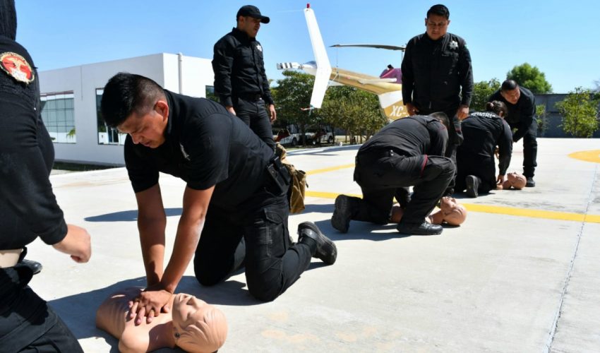 Imparte CRUM curso de certificación en atención prehospitalaria a elementos de la Guardia Estatal