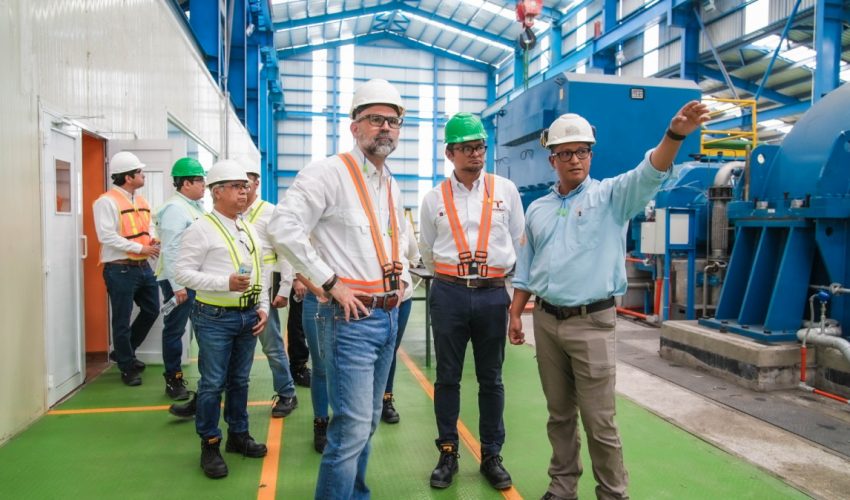 Visita SEDENER construcción de central de cogeneración de energía en Ciudad Mante