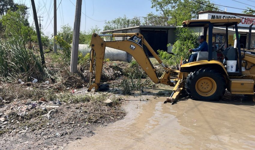 Se suma Secretaría de Obras Públicas a la brigada estatal de apoyo a Reynosa