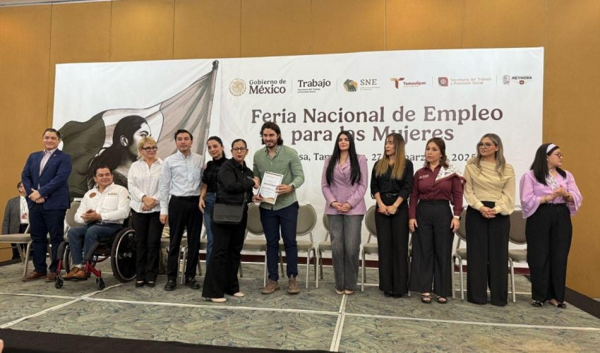 Con enfoque humanista, se impulsa el empleo para las mujeres tamaulipecas en la Feria Nacional del Empleo 2025