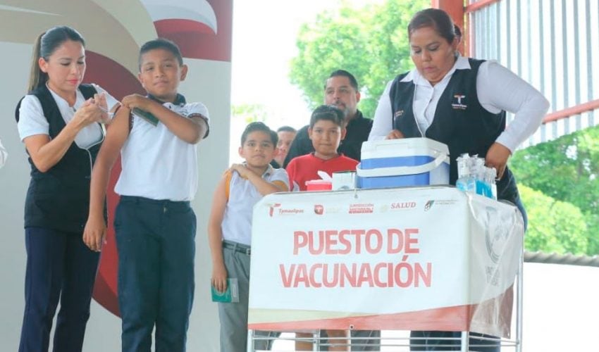 Se sitúa Tamaulipas en segundo lugar nacional en Semana de Vacunación; jornada continúa