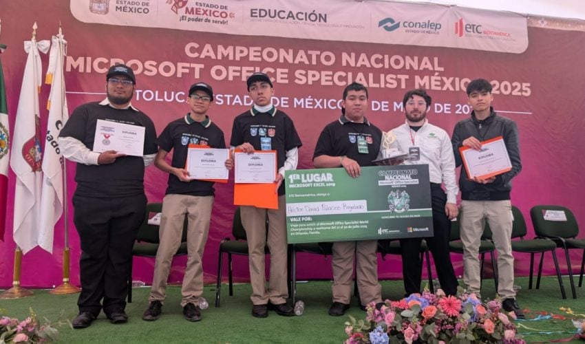 Obtiene alumno del CONALEP pase al Campeonato Mundial Microsoft Office Specialist