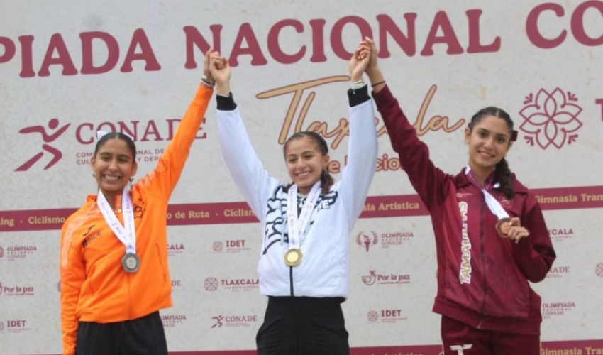 Mariela González gana medalla de bronce para Tamaulipas en los 100 metros de la Olimpiada Nacional