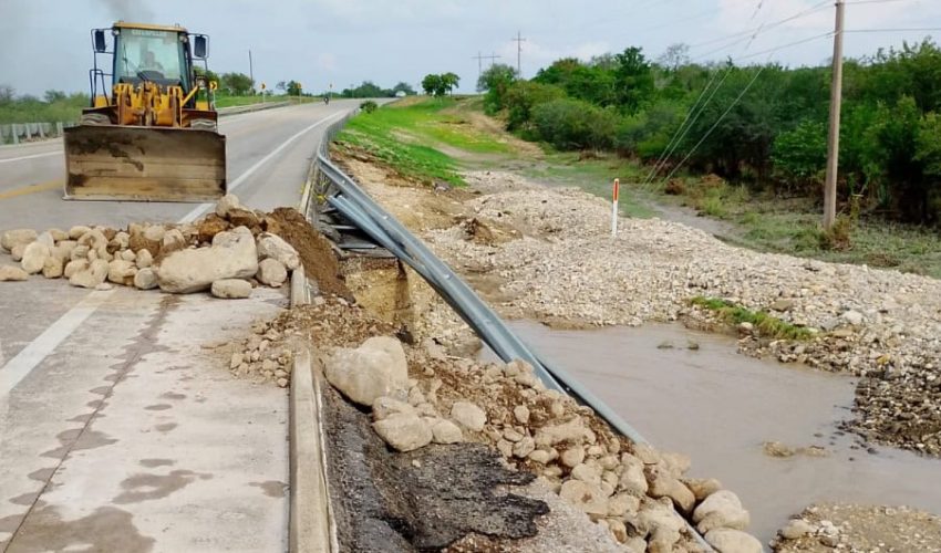 Inicia Gobierno de Tamaulipas reparación de carreteras y caminos afectados por lluvias