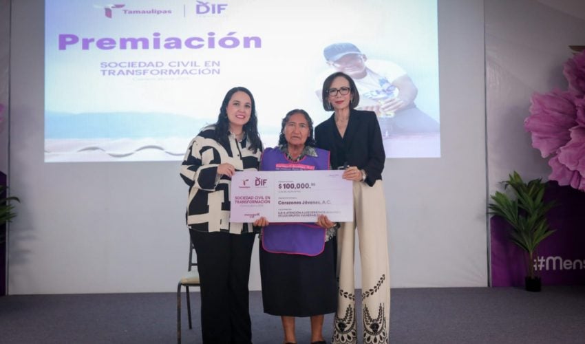 Premia DIF Tamaulipas a los ganadores de la convocatoria Sociedad Civil en Transformación