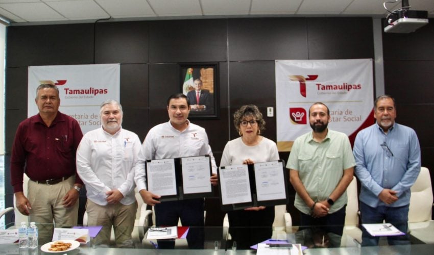 Eficientarán SEBIEN y Colegio de Tamaulipas los servicios en pro del bienestar