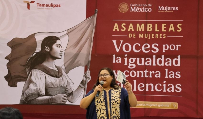 Visita Tamaulipas Citlalli Hernández y llama a construir un país sin violencia contra las mujeres