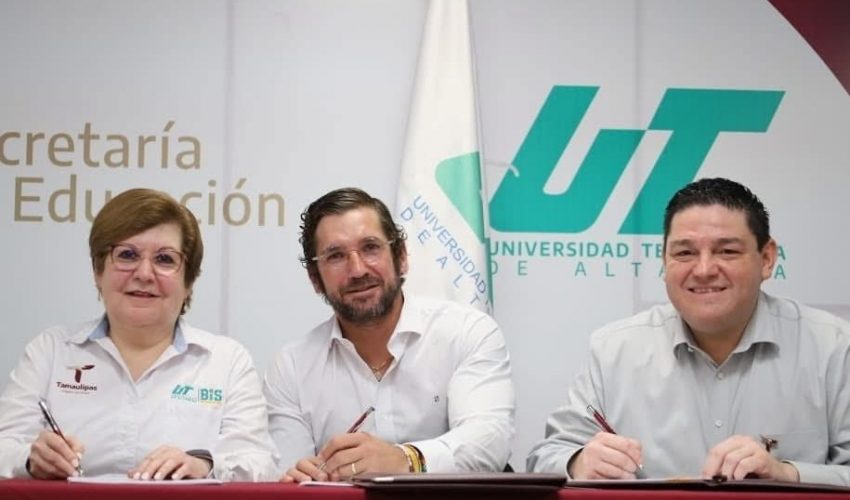 Formalizan Universidades Tecnológica y Politécnica de Altamira convenio para el desarrollo académico y sustentable