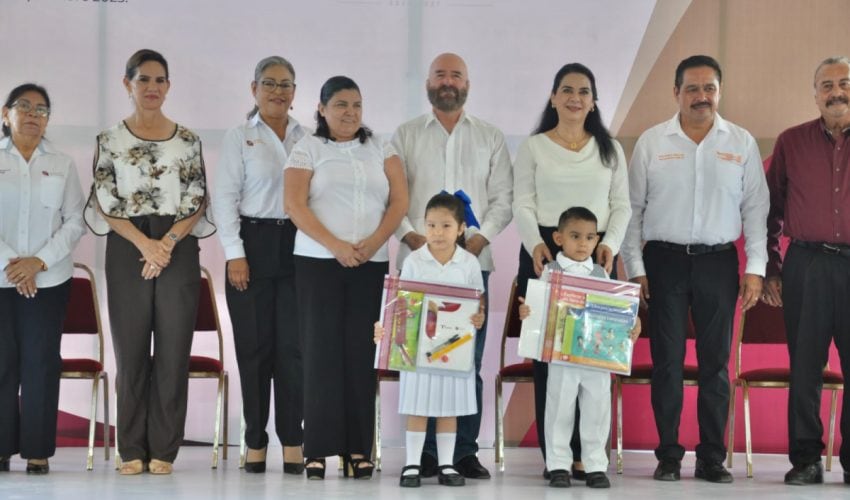 Inaugura titular de la Secretaría de Recursos Hidráulicos ciclo escolar 2025-2026 en Tampico