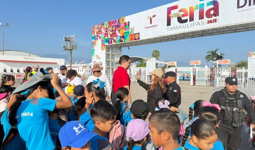 Lleva Secretaría de Turismo a niños y niñas de escuelas primarias a disfrutar de la Feria Tamaulipas