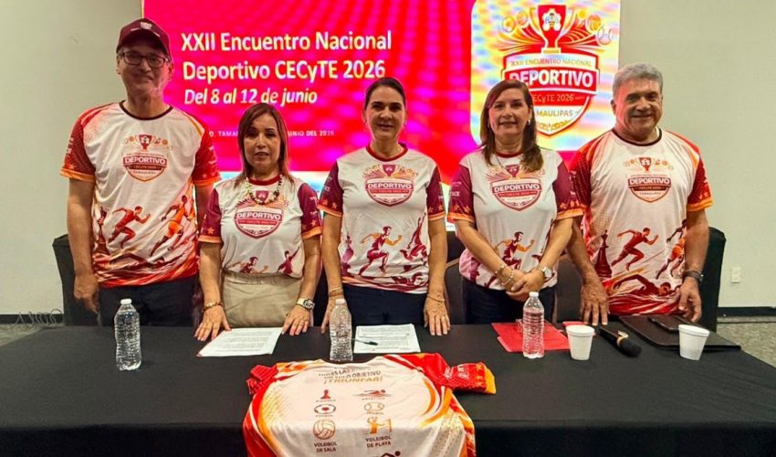 Recibirá Tamaulipas más de 3 mil estudiantes del país en el XXII Encuentro Nacional Deportivo CECyTE 2026