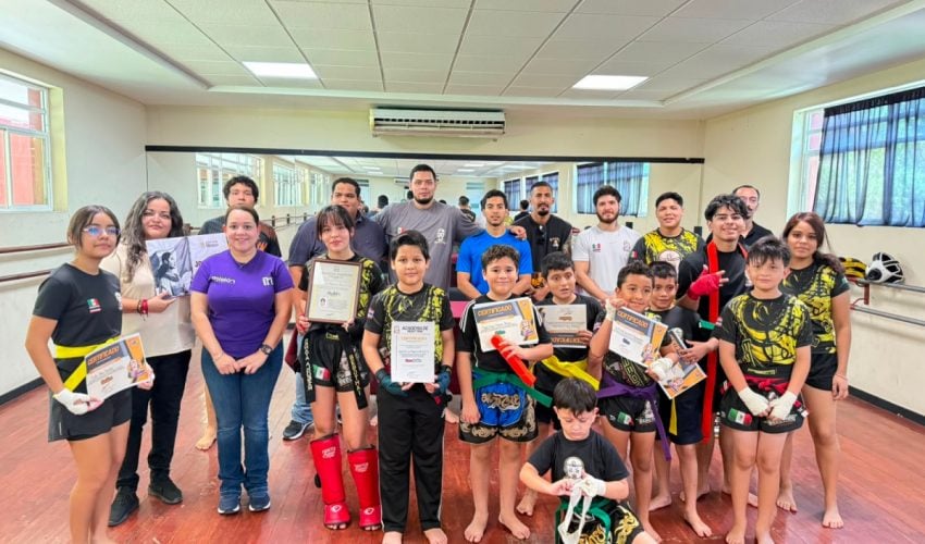 Promueve INJUVE valores e inclusión juvenil a través de concurso de Muay Thai